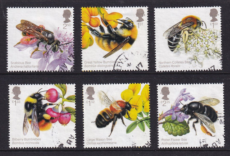 GB 2015 SG 3736-3741 Bees VFU
