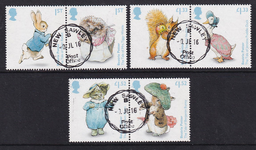 GB 2016 SG 3856-3861 Beatrix Potter VFU
