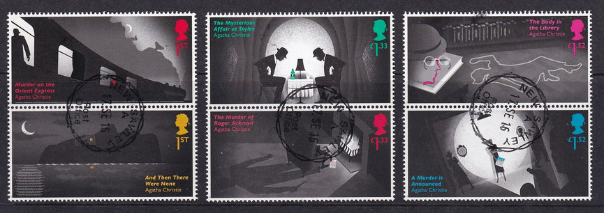 GB 2016 SG 3885-3890 Agatha Christie VFU
