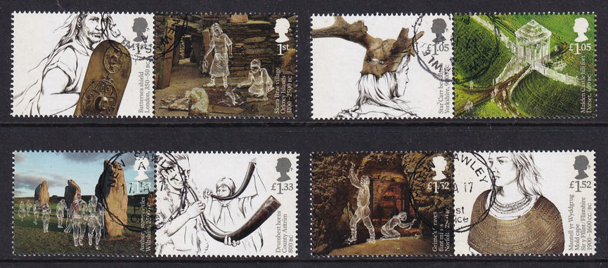 GB 2017 SG 3912-3919 Ancient Britons VFU