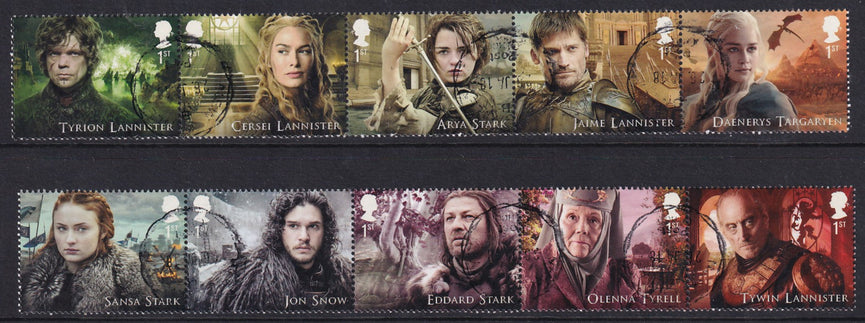 GB 2018 SG 4033-4042 Game Of Thrones VFU