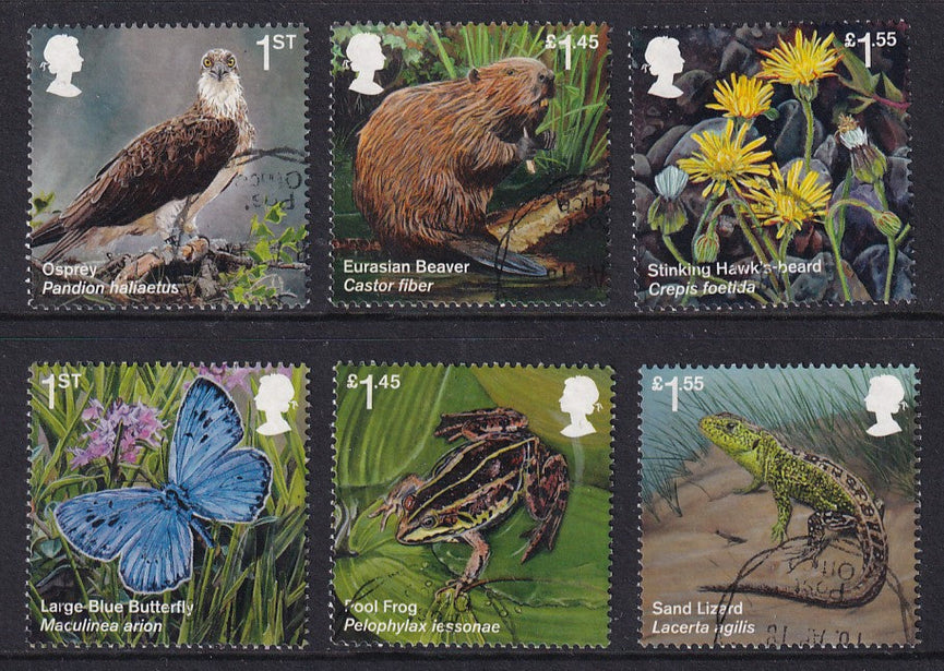 GB 2018 SG 4074-4079 Reintroduced Species VFU
