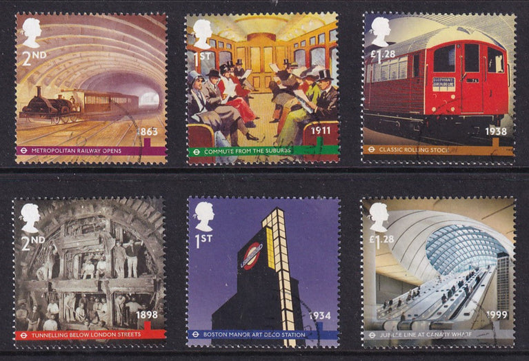 GB 2013 SG 3423-3428 London Underground VFU