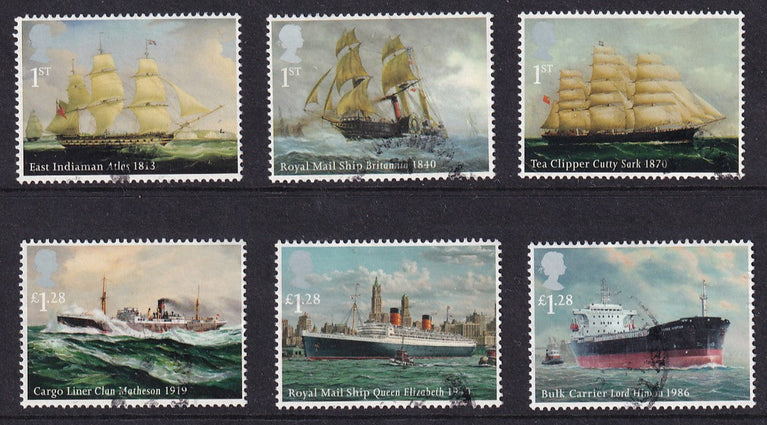 GB 2013 SG 3519-3524 Merchant Navy VFU