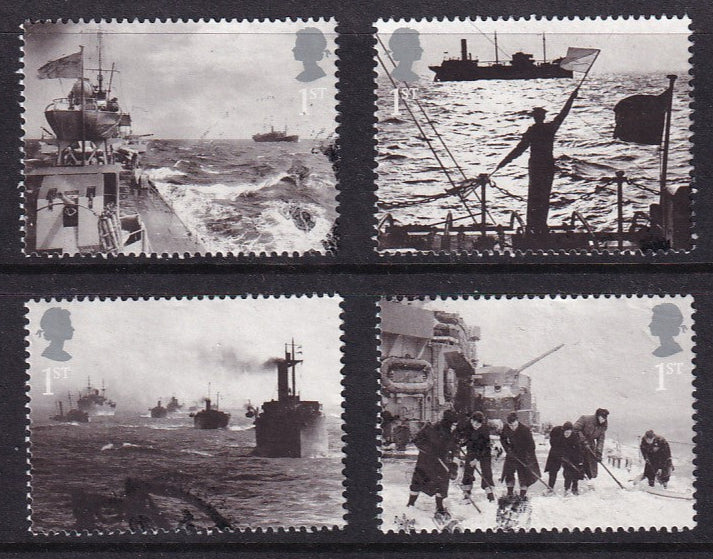 GB 2013 SG3525 - 3528 From MS3529 Merchant Navy VFU