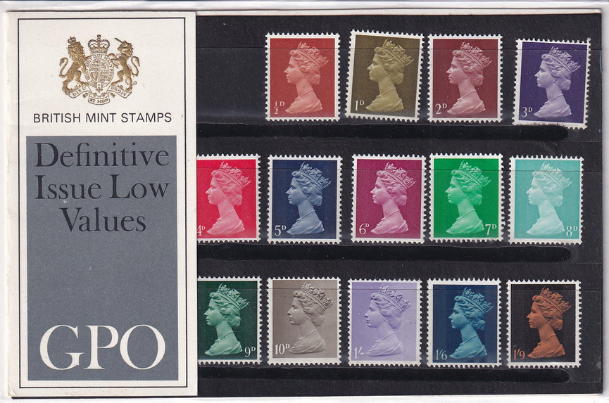GB 1968 PACK 23 Pre Decimal Machins Presentation Pack