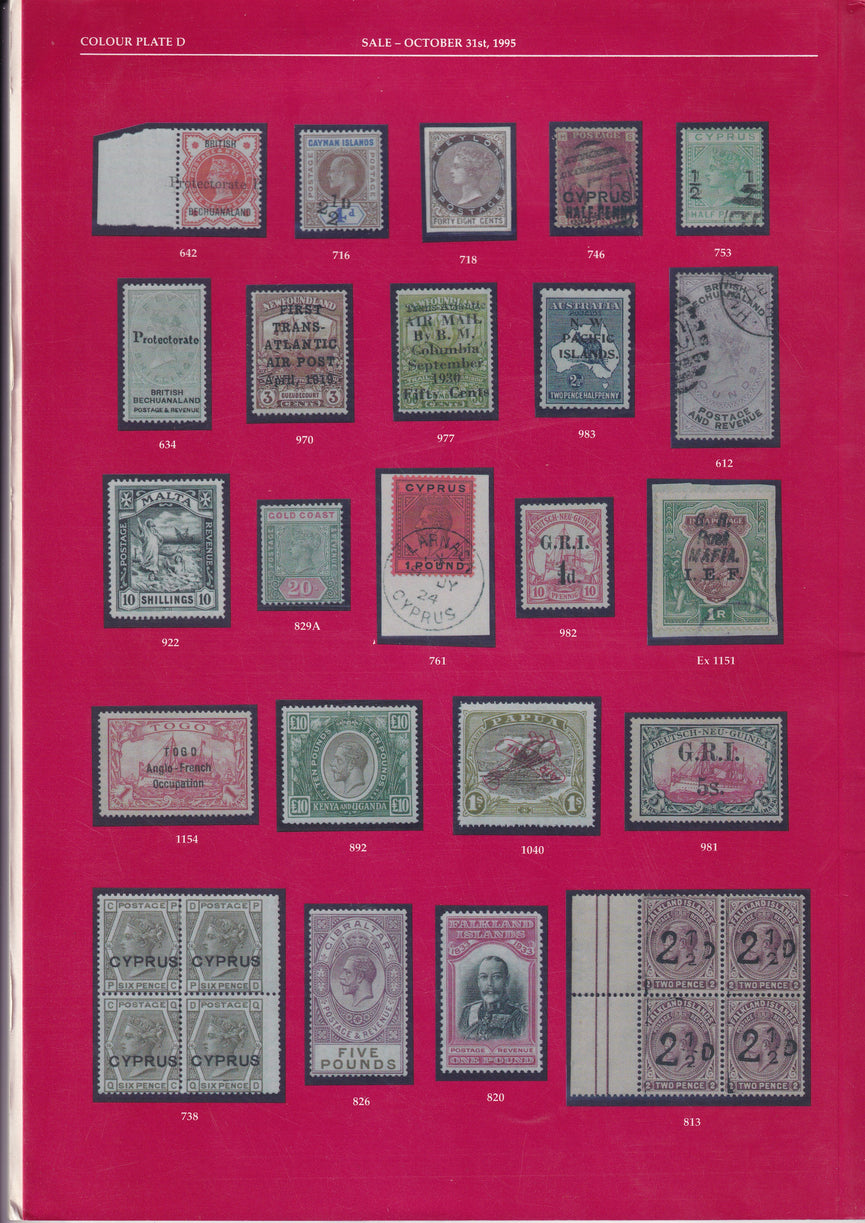 HARMERS 1995 31st OCT COLLECTIONS & VARIOUS FOREIGN COUNTRIES GB & COMMONWEALTH