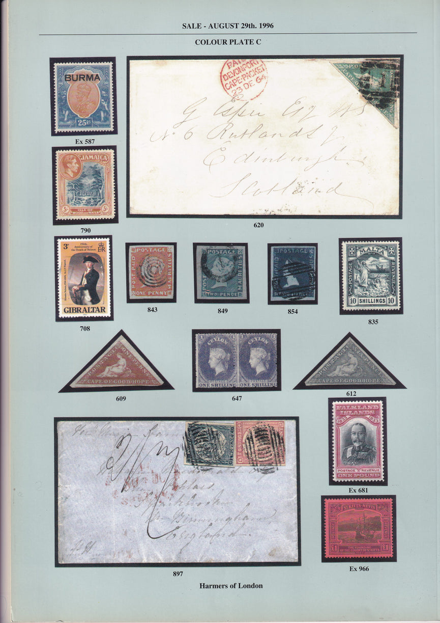 HARMERS 1996 29th AUG COLLECTIONS & VARIOUS FOREIGN COUNTRIES GB & COMMONWEALTH
