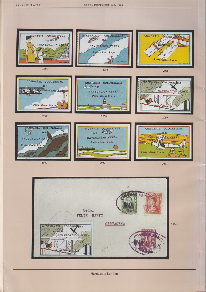 HARMERS 1993 16th DEC THE JACK C. BOONSHAFT COLLECTION OF AIRMAILS OF THE WORLD