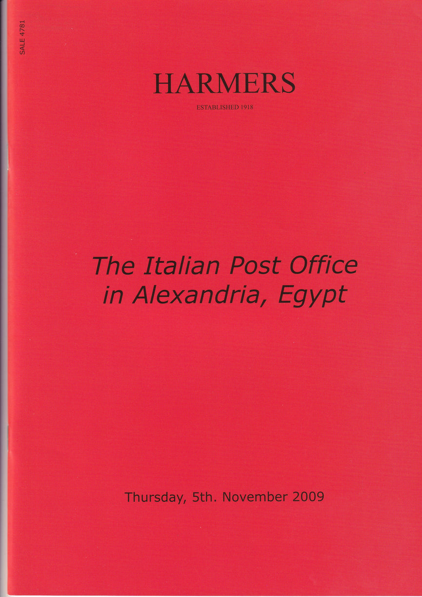 HARMERS 2009 5th NOV THE ITALIAN POST OFFICE IN ALEXANDRIA EGYPT