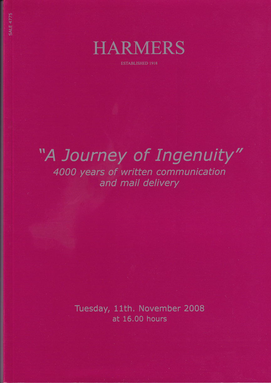 HARMERS 2008 11 NOV " A Journey of Ingenuity" 4000 years of written communication