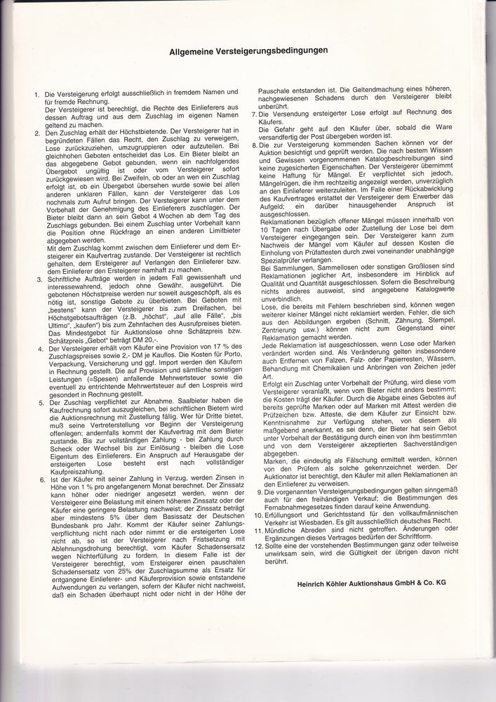 HEINRICH KOHLER 312 2 JUN 2001 POLAND & AUSTRIA