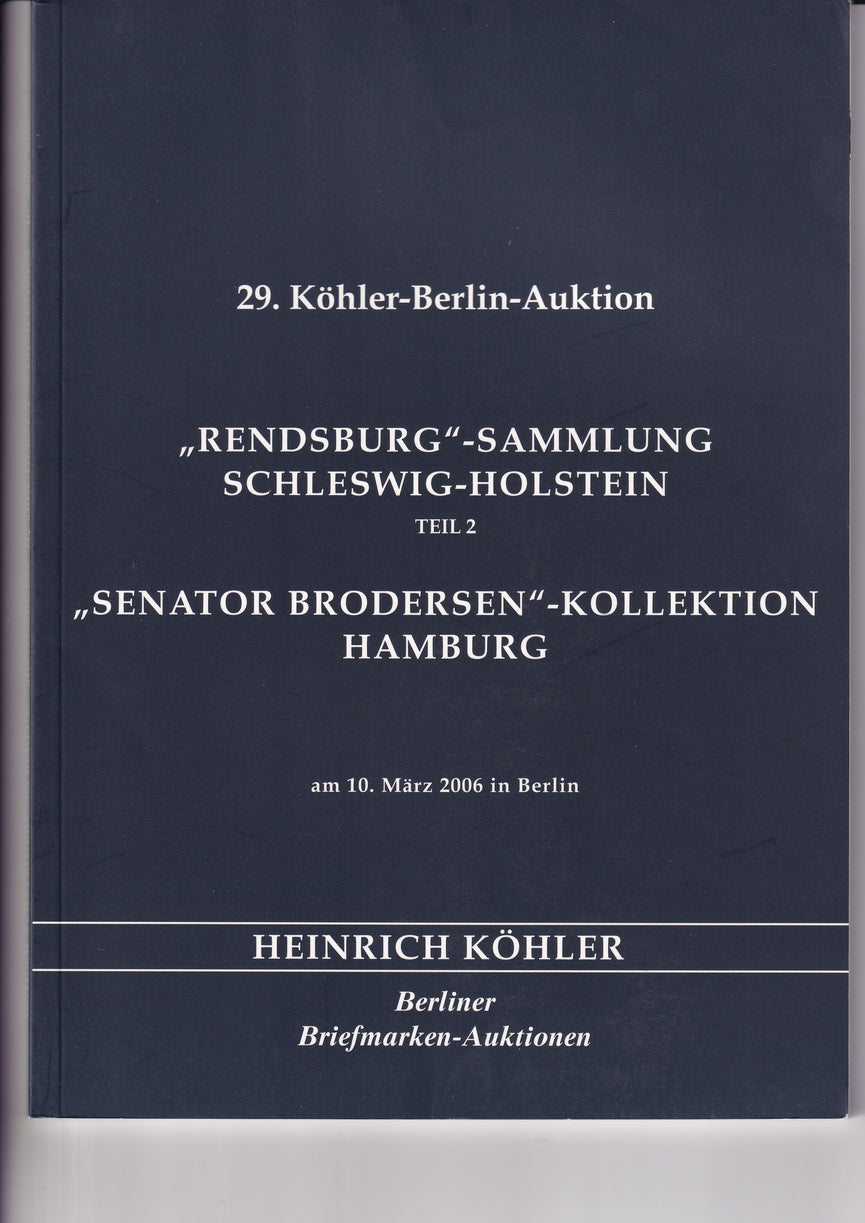 HEINRICH KOHLER 29 10 MAR 2006 RONDSBERG COLLECTION SCHLESWIG HOLSTEIN PART 2