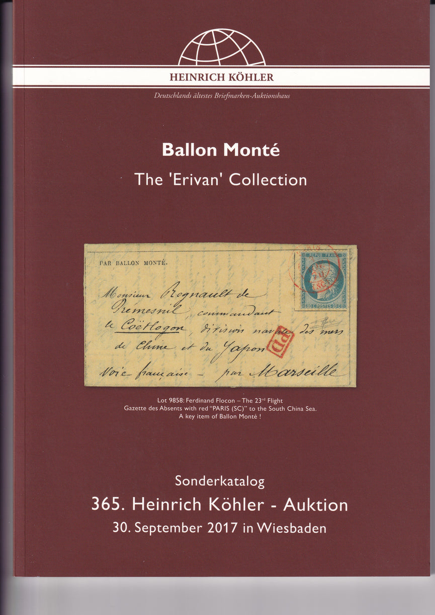 HEINRICH KOHLER 365 30 SEP 2017 THE ERVIAN COLLECTION BALON MONTE