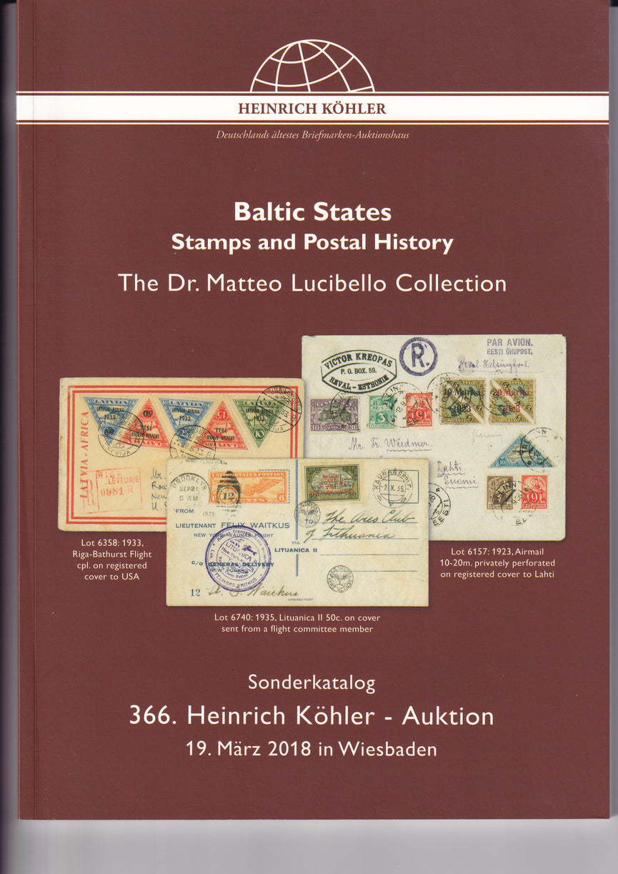 HEINRICH KOHLER 366 19 MAR 2018 THE DR MATTEO LUCIBELLO COLLECTION