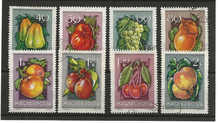 HUNGARY 1954 FRUIT VFU (8) CAT £11