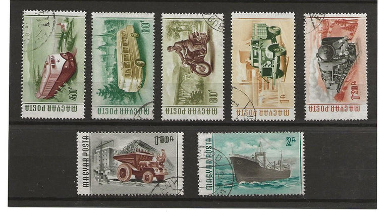 HUNGARY 1955 TRANSPORT SG 1441-1447 VFU (7) CAT £5.25