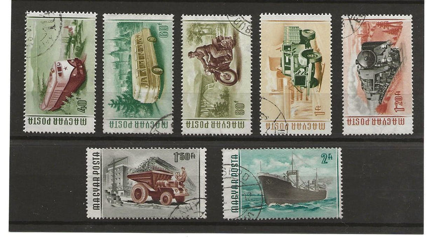 HUNGARY 1955 TRANSPORT SG 1441-1447 VFU (7) CAT £5.25