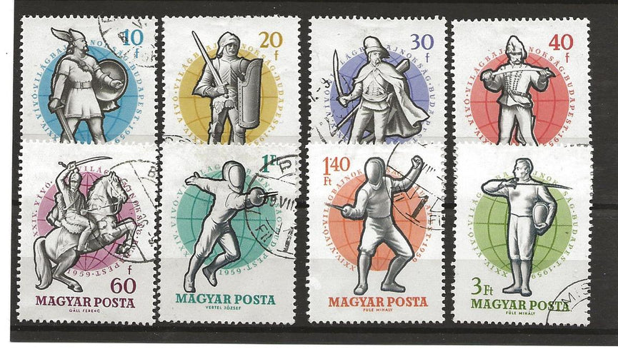 HUNGARY 1960 WINTER OLYMPICS SG 1657-1663 VFU (8) CAT £3