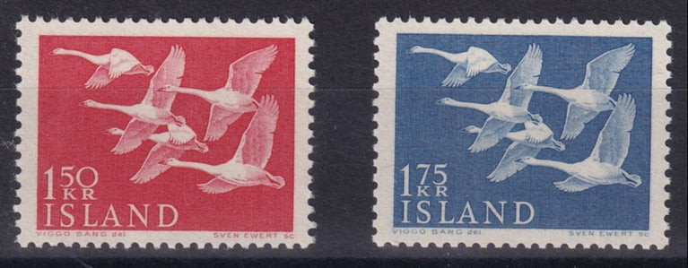 ICELAND 1956 SG 344 - 345 NORTHERN COUNTRIES DAY MNH CAT £11.75
