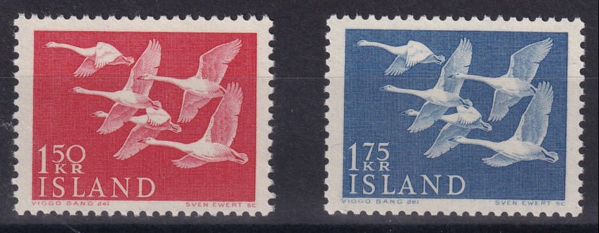 ICELAND 1956 SG 344 - 345 NORTHERN COUNTRIES DAY MNH CAT £11.75