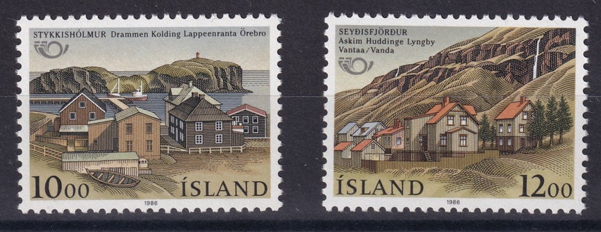 ICELAND 1986 SG 677-678 EUROPA SET MNH CAT £24