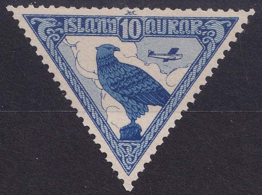 ICELAND 1930 SG 173 10a AIRMAIL BLUE MNH CAT £25