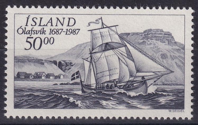ICELAND 1987 SG 692 300th ANNIV OF OLAFSVIK TRADING STATION SET MNH CAT £4