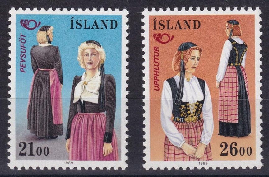 ICELAND 1989 SG 728-729 NORDIC COUNTRIES POSTAL CO-OPERATION SET MNH CAT £4.70