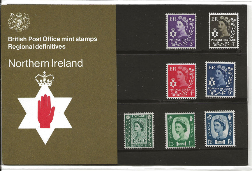 GB 1968 PACK 25 Northern Ireland Pre Decimal Machins Presentation Pack