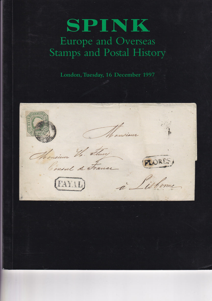 SPINK 1997 TUE 16th DEC EUROPE AND OVERSEAS STAMPS AND POSTAL HISTORY