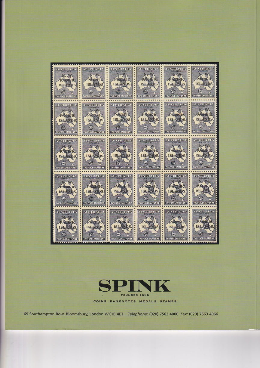 SPINK 2003 3007 WED 4th JUN AUSTRALIA & PACIFIC ISLANDS ESTATE OF WILLIAM FRASER