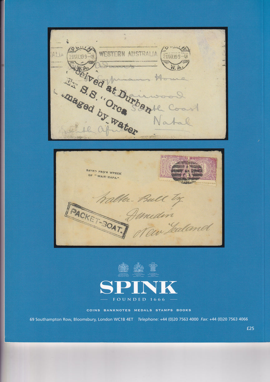 SPINK 2006 6034 WED 6th DEC MARITIME WRECK COVERS OF THE WORLD WOOLFE COLLECTION
