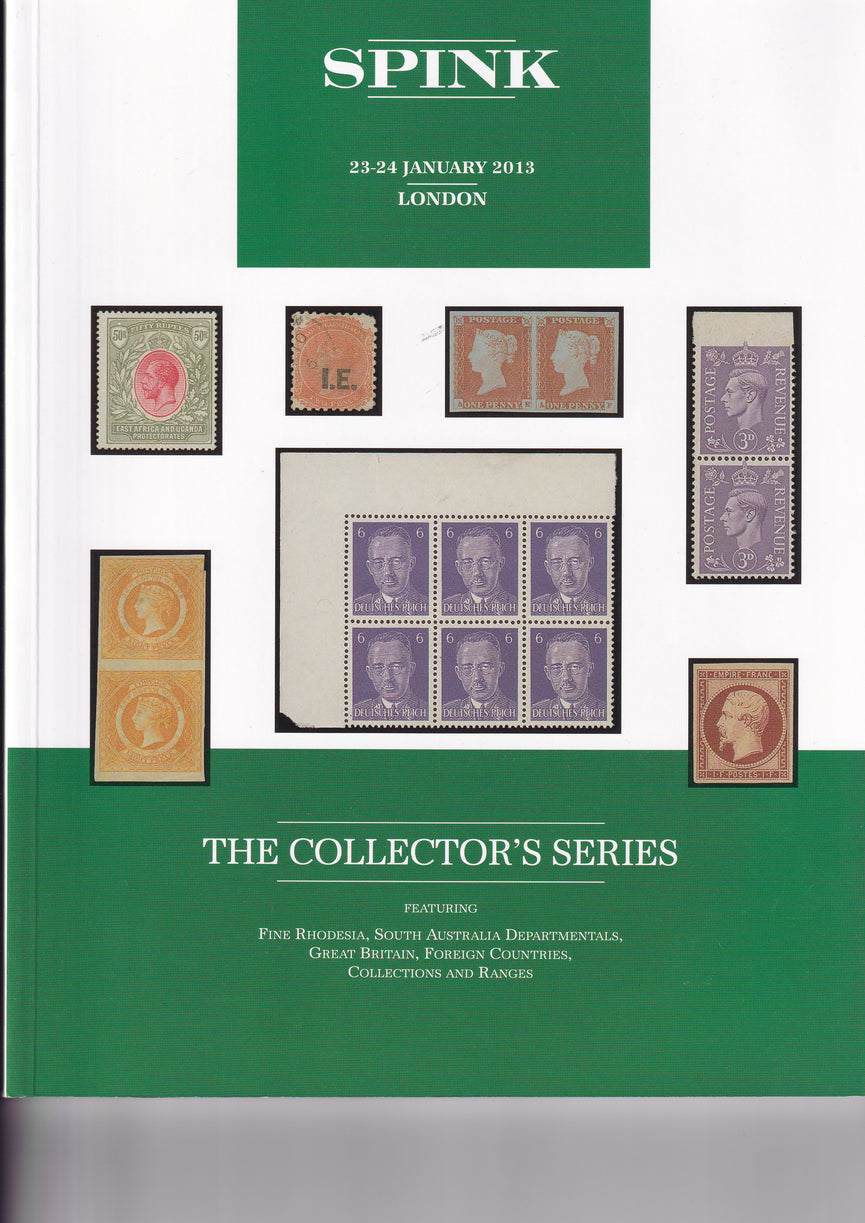 SPINK 2013 13011 23-24 JAN THE COLLECTORS SERIES RHODESIA, SOUTH AUSTRALIA