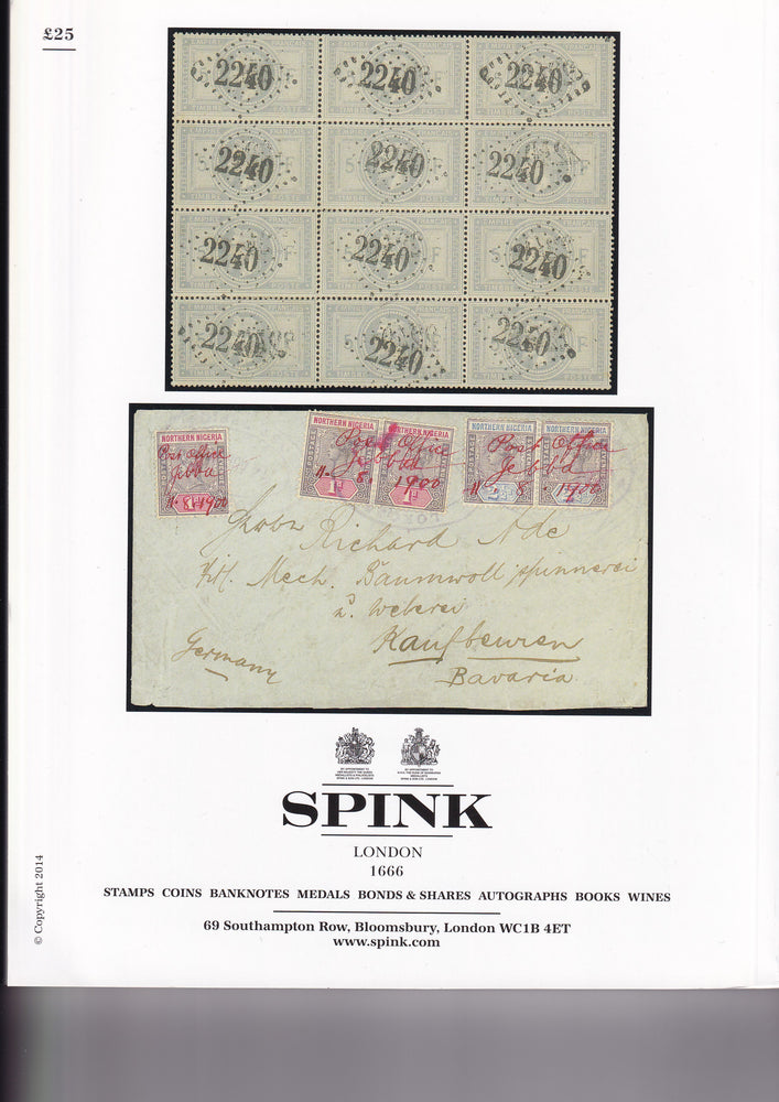 SPINK 2014 14021 29-30 APR THE PHILATELIC COLLECTORS SERIES