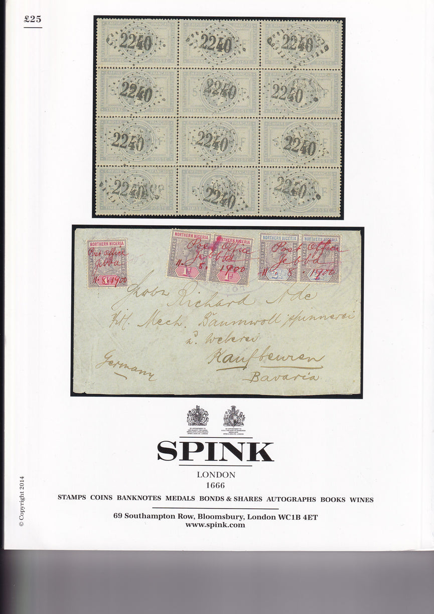 SPINK 2014 14021 29-30 APR THE PHILATELIC COLLECTORS SERIES