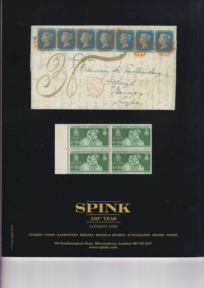 SPINK 2016 28 MAY & 4 JUN PRIVATE TREATY SALES