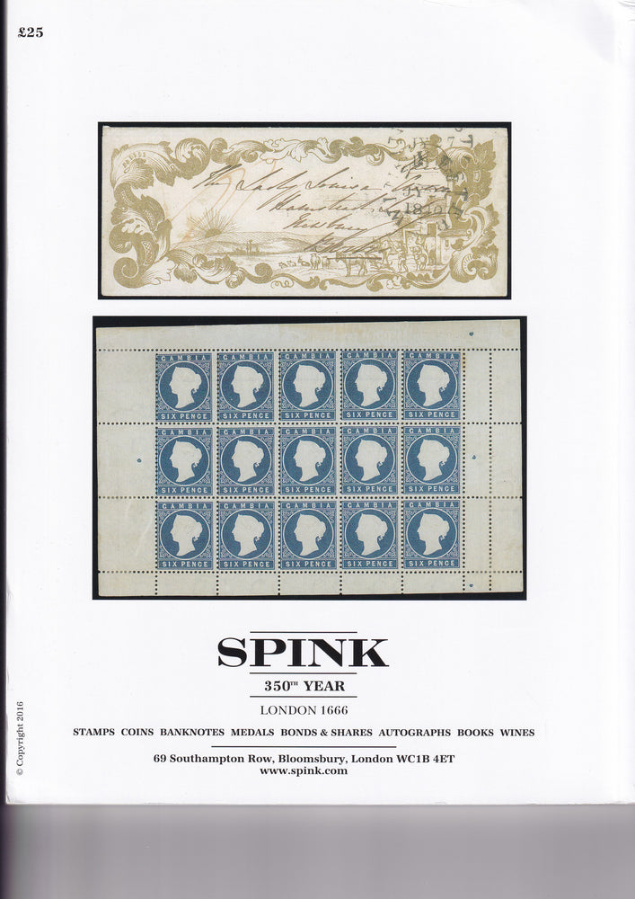SPINK 2016 16010 26-27 JUL THE PHILATELIC COLLECTORS SERIES
