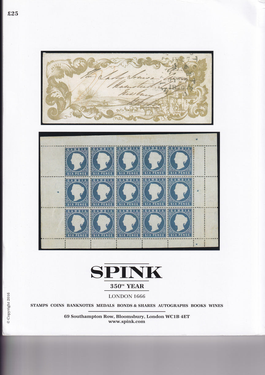 SPINK 2016 16010 26-27 JUL THE PHILATELIC COLLECTORS SERIES