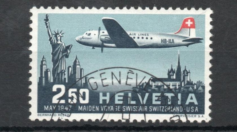 SWITZERLAND 1947 PRO AERO 2f50 SG 472 VFU CAT £35 (COPY 2)